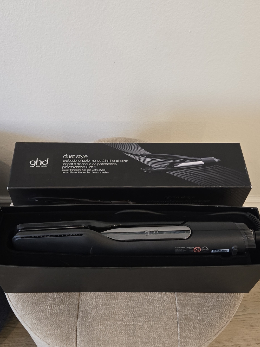 Brand New ghd Professional Duet Style 2-in-1 Hot Air Hair Styler/Flat Ceramic